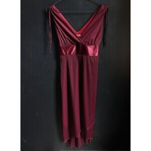 Vintage Y2K Ruby Rox Babydoll Asymmetrical Mesh Dress Whimsigoth Vamp Fairy M